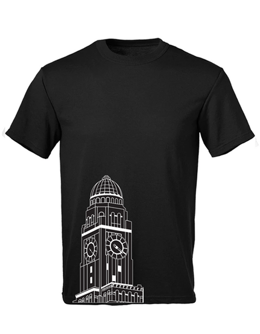 BROOKLYN INDIAN "FULTON AVE" BLACK T-SHIRT